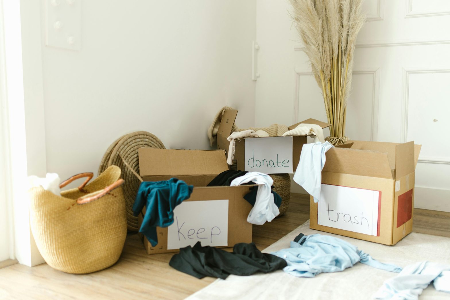 decluttering and staging in Ottawa living room before listing